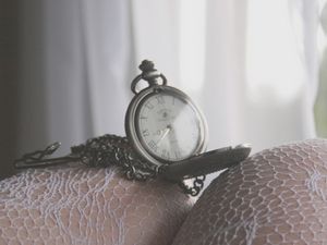 Preview wallpaper mood, watch, clock, time, string, roman numerals, legs, tights