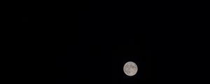 Preview wallpaper moon, black, craters, night