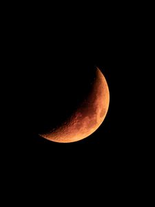 Preview wallpaper moon, black, night