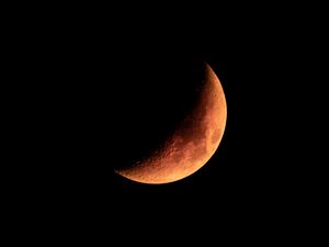 Preview wallpaper moon, black, night