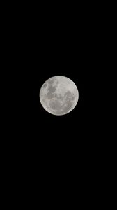 Preview wallpaper moon, black, night, full moon