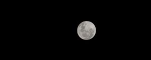 Preview wallpaper moon, black, night, full moon