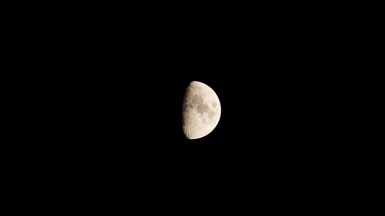 Wallpaper moon, black, night, full moon, shadow