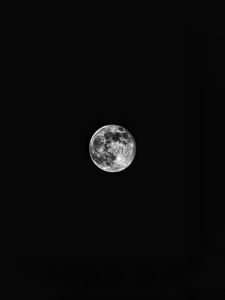 Preview wallpaper moon, black, sky, night