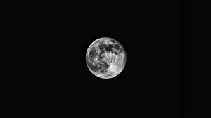 Preview wallpaper moon, black, sky, night