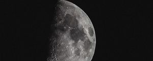 Preview wallpaper moon, craters, black, shadow