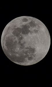 Preview wallpaper moon, craters, black background, planet, bw