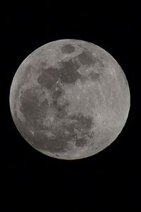 Preview wallpaper moon, craters, black background, planet, bw