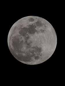Preview wallpaper moon, craters, black background, planet, bw