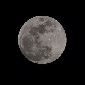 Preview wallpaper moon, craters, black background, planet, bw