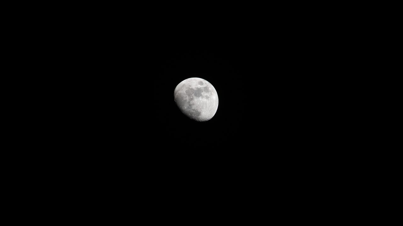 Wallpaper moon, craters, full moon, night