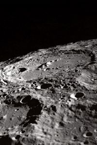Preview wallpaper moon, craters, relief, space