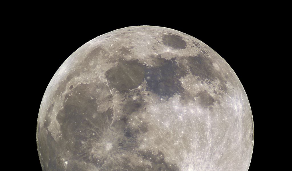 1024x600 Wallpaper moon, craters, satellite, star, planet, space