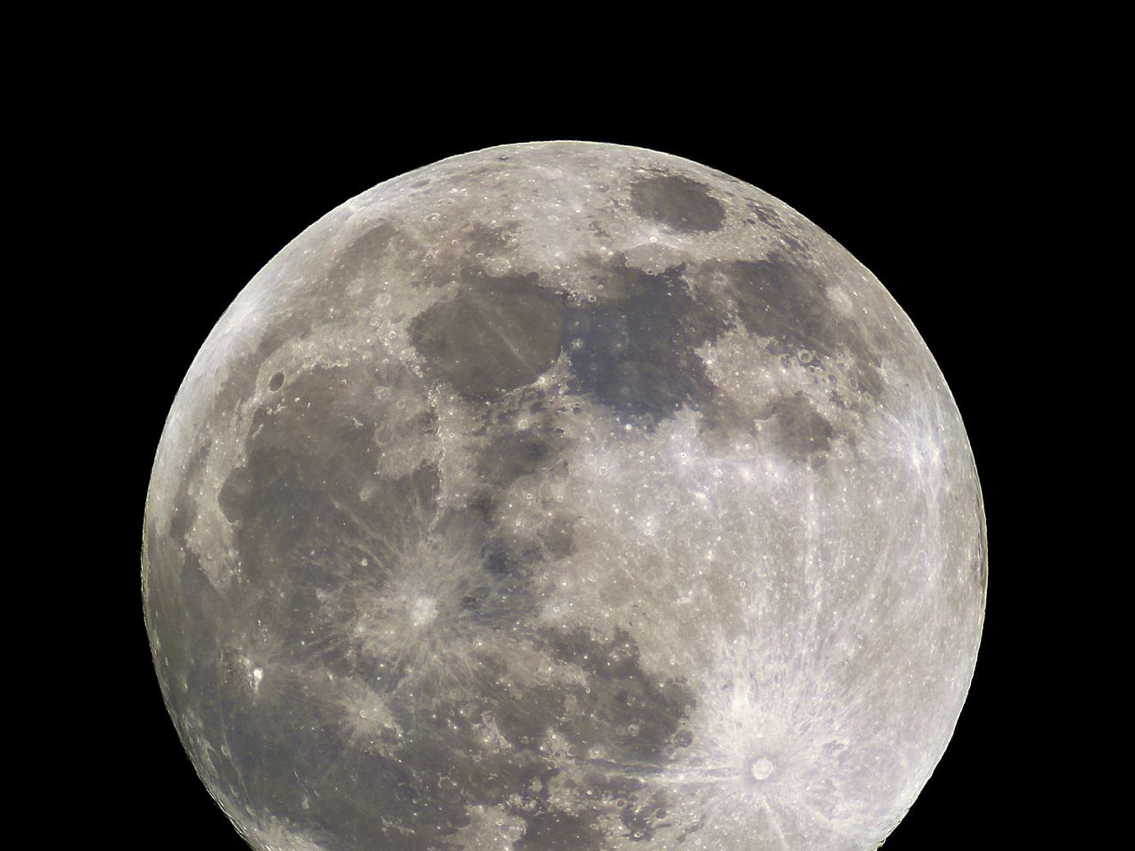 1280x960 Wallpaper moon, craters, satellite, star, planet, space