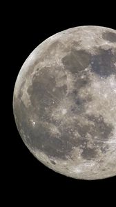 Preview wallpaper moon, craters, satellite, star, planet, space