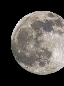 Preview wallpaper moon, craters, satellite, star, planet, space