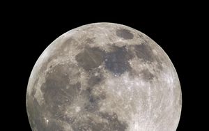 Preview wallpaper moon, craters, satellite, star, planet, space