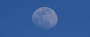 Preview wallpaper moon, craters, sky, blue, minimalism