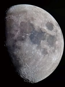 Preview wallpaper moon, craters, space, gray