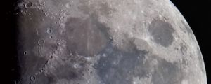 Preview wallpaper moon, craters, space, gray