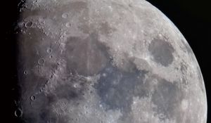 Preview wallpaper moon, craters, space, gray