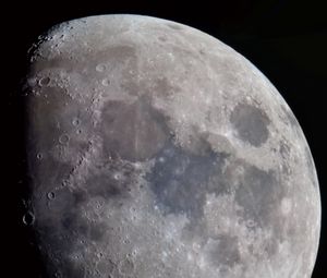 Preview wallpaper moon, craters, space, gray