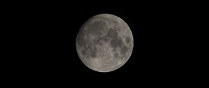 Preview wallpaper moon, craters, spots, night, full moon