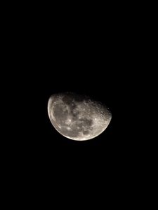 Preview wallpaper moon, dark, night