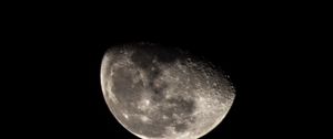 Preview wallpaper moon, dark, night