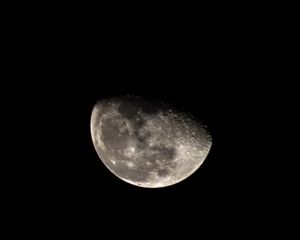 Preview wallpaper moon, dark, night