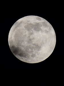 Preview wallpaper moon, dark, night, full moon, craters