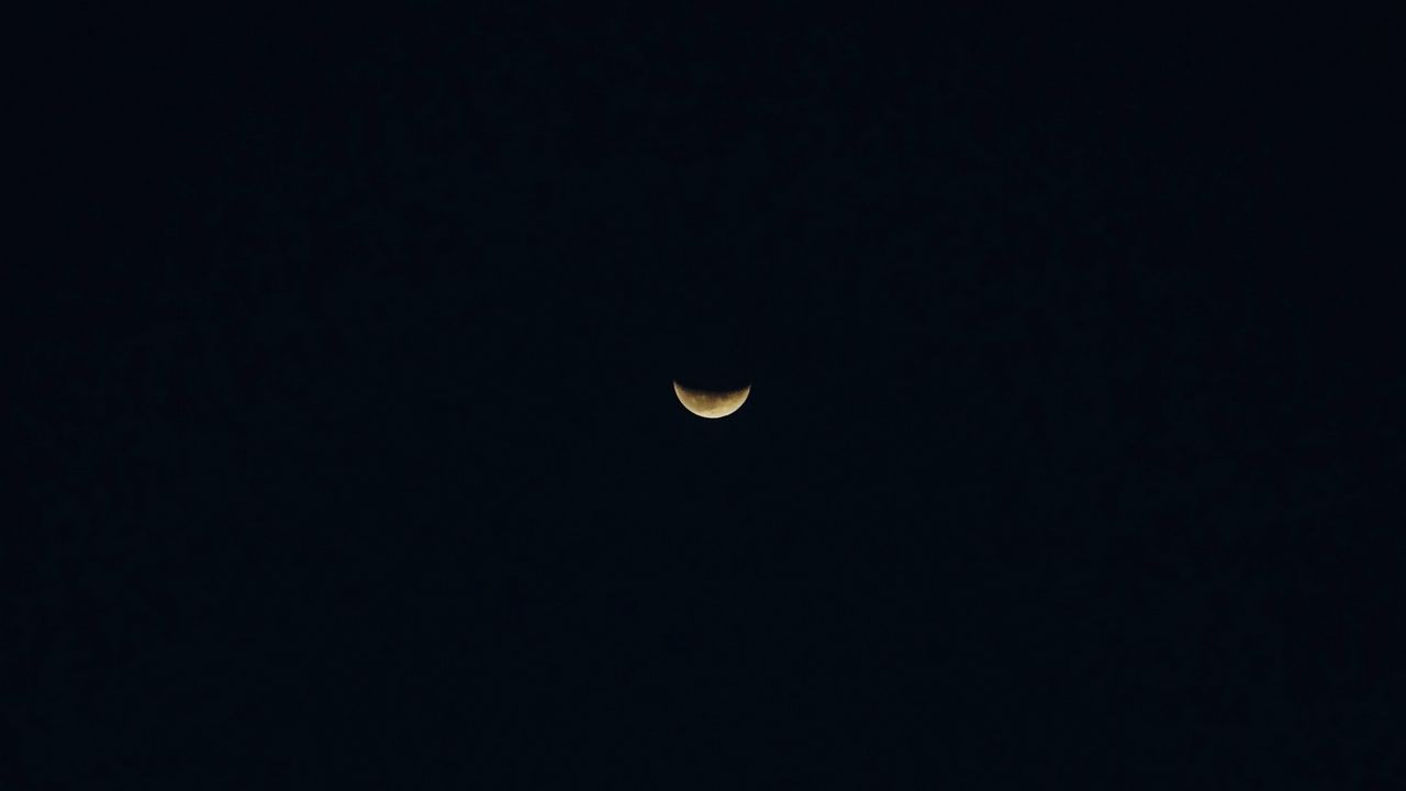 Wallpaper moon, dark, sky, night