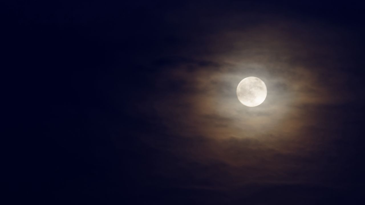 Wallpaper moon, darkness, sky, night
