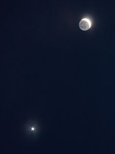 Preview wallpaper moon, eclipse, astronomy, shine, stars