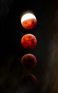 Preview wallpaper moon, eclipse, space, astronomy