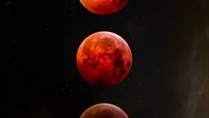 Preview wallpaper moon, eclipse, space, astronomy