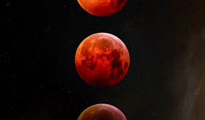 Preview wallpaper moon, eclipse, space, astronomy