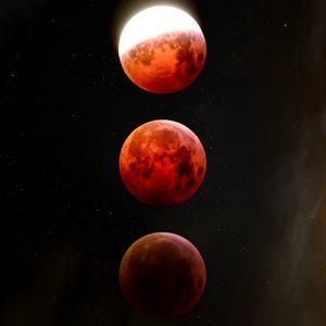 Preview wallpaper moon, eclipse, space, astronomy