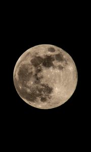 Preview wallpaper moon, full moon, black, night