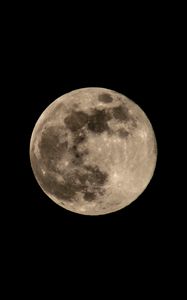 Preview wallpaper moon, full moon, black, night