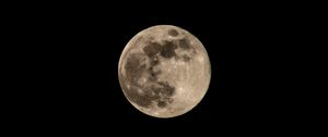 Preview wallpaper moon, full moon, black, night