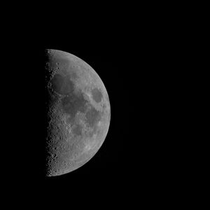 Preview wallpaper moon, full moon, bw, planet, dark