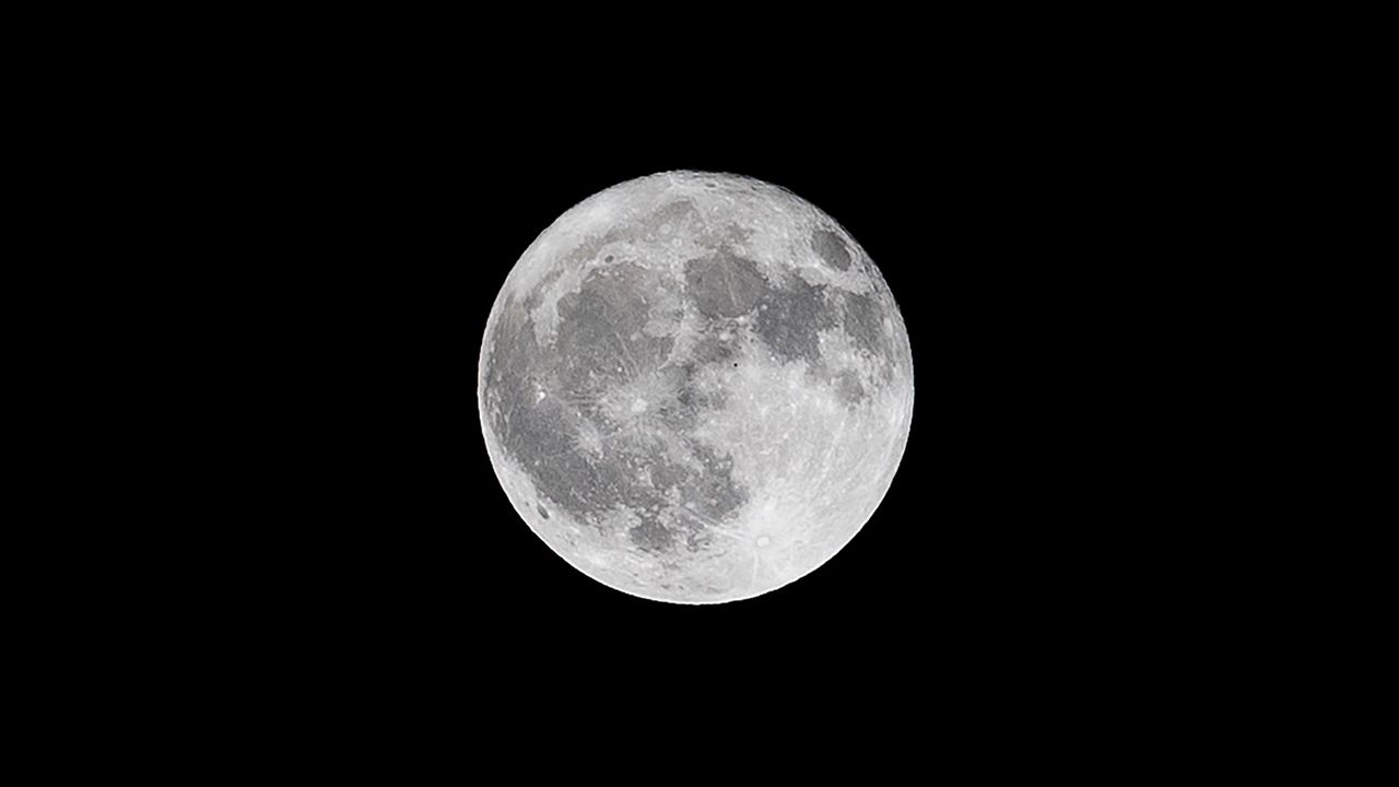 Wallpaper moon, full moon, bw, satellite, dark