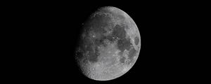 Preview wallpaper moon, full moon, craters, night