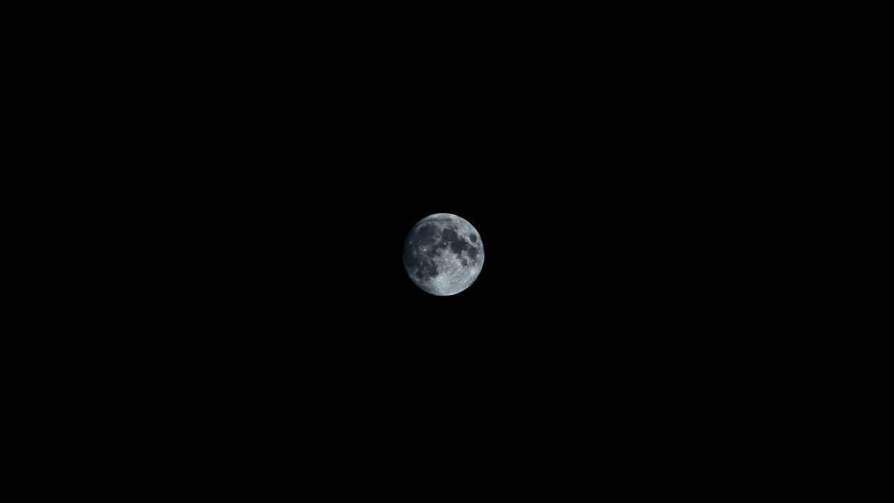 Wallpaper moon, full moon, craters, darkness