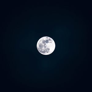 Preview wallpaper moon, full moon, night, satellite, dark, bw