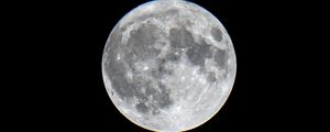 Preview wallpaper moon, full moon, night, astronomy, space