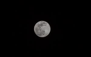 Preview wallpaper moon, full moon, night, satellite