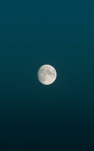 Preview wallpaper moon, full moon, night, minimalism