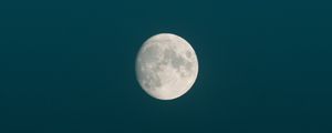 Preview wallpaper moon, full moon, night, minimalism